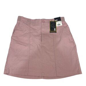 Lee Womens Comfort Waistband Skort Soft Mauve Size 8 Versatile Design